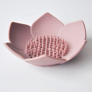 Latest Design Flower Shape Silicone Soap Dish