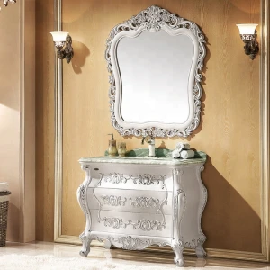 Latest European Style Vanity Unit Design,Vintage Bathroom Vanities Mirror Cabinet,Beautiful Bathroom Furniture WTS819