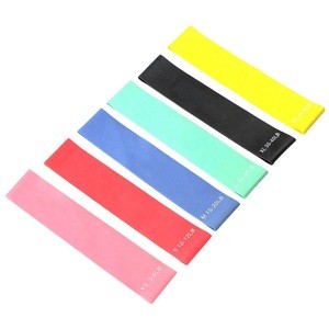 Latex Elastic Stretch Resistance Loop Yoga Exercise Band With Logo