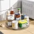 Import Lazy Susan bearing spinning tray Compartment Anti Skid Turntable Kitchen Organizer Round Rotating Spice Rack 2 tier from China