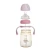 Import Leakproof Cute Clear Pink BPA Free Newborn Drinking Plastic Wide Mouth Baby Feeding Silicone Milk Water Bottles With Straw from China