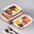 Import Leakproof Kraft and White Paper food Tray with Transparent Lid from China