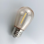 LED Bulbs Double Filament Energe Saving Plastic PC Edison Bulbs