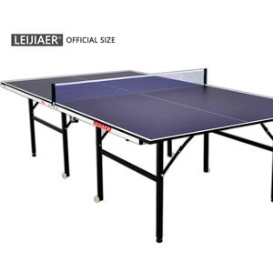 Leijiaer 5053 Easily Movable Indoor Used  Prices Table Tennis Tables Folding Ping Pong Table