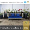 Leisure modern pe rattan garden furniture sofa for outdoor