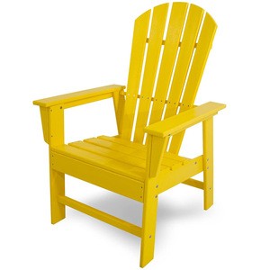 Lemon Beach Dining Plastic Garden Outdoor Adirondack Chairs