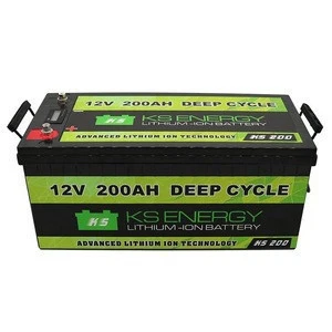 Light Weight Portable 12V 200Ah Li-Ion Battery Pack In ABS SLA Housing With Internal BMS