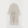 Linen Bathrobe Kimono Organic Cotton Robes Women