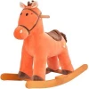 Lovely customized plush fox rocking animal horse stuffed with pp cotton baby walker toy