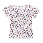 Lovely Top Sale Kids T shirts Boutique Top Clothes Printed  Cherry Ruffled Baby Girls Shirts