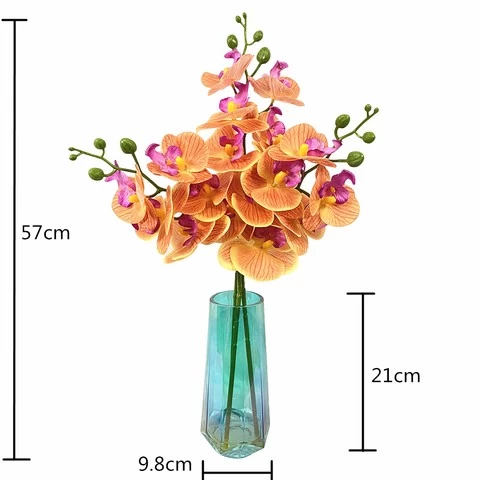 Low Cost Large Commercial Orchid Latex Flowers Real Touch Artificial Plants And Flowers