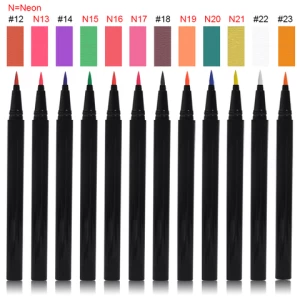 Low MOQ 23 Colors Waterproof Long lasting Private Label Colorful Eyeliner Pencil