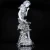 Import luxury home decoration sculpture resin craft gold silver home small decoracion angel figure lady statue from China