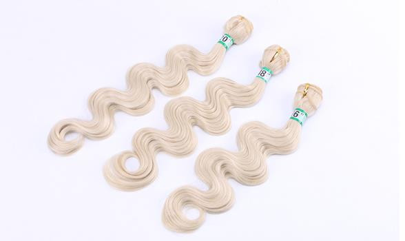 Machine beauty 12-30 inch synthetic Body Wave HAIR WEFT Synthetic HAIR WEAVE #613 70g/pc