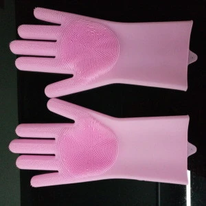 Magic Heat Resistant  Silicone Dishwashing Gloves Washing Cleaning Gloves