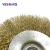 Import Manufacturer made industrial polishing rust removal basin curved copper wiring wheel brush small wire wheels brush from China