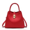 Manufacturer Women Vintage Soft bucket bag  pu Leather Handbag for ladies