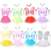 Manufacturers supply double butterfly wings a set four-piece childrens angel performance costume wholesale multi-color optional