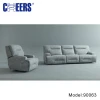 MANWAH CHEERS Morden Grey Reclining House Living Room Furniture Fabric Sofa Set