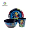 Melamine printed decal on solid color tableware with printing