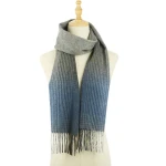 Mens Plaid Cashmere Scarf Hijab Scarves Shawls Womens Winter Scarf 30*180cm