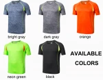 Men's Gym T Shirts curved hem tee Seamless Sportswear