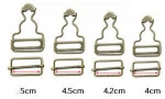 metal adjustable strap overalls clip buckle for suspender