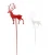 Import Metal deer stick decoration Xmas small metal stick  Metal Stakes garden ornaments from China