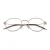 Import Metal fashional eyeglass trendy style Irregular frame young japanese eyewear brands reading glasses from China