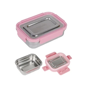 metal food container steel food container with sauce box stainless steel food container