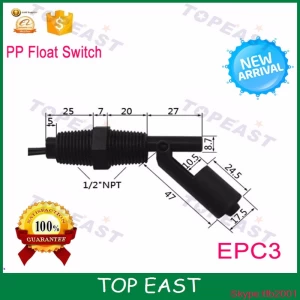 Mini PP Side mount float switch 1/2* NPT EPC3
