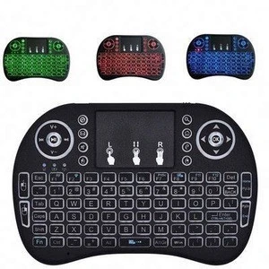Mini wireless keyboard I8 backlight English keyboard 2.4GHz air mouse for Android TV BOX