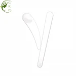 MMS Eyelash Extension Tools Cosmetic Kit With Eco-friendly Plastic White Mask Facial Spatula Curved Mini Cream Spoon Stick