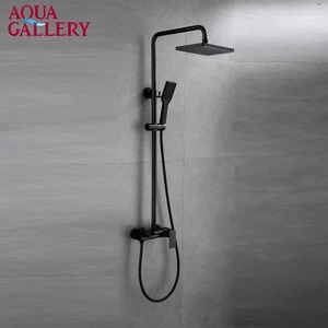 Modern Chrome Brass Shower Faucet with Bath Faucet and Shattaf