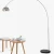 Import Modern decorative home office antique lighting LED arc floor lamp with marble from China