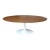 Import Modern dining room furniture round walnut wooden veneer top tulip chinese dining table dining room furniture from China