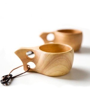 Modern Housewife Creative Portable Solid Wood Drink/Coffee/Finnish Cup
