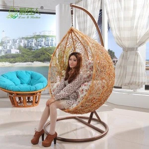 Modern living room chairs Indoor Rattan Swing Chair for Living Room