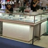 modern luxury glass jewelry shop display counter cabinet showcase