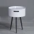 Import Modern minimalist bedside cabinet bedroom wrought iron round bedside cabinet from China