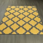Modern Printed Area Rug Gel Foam Backing Anti Slip Jackson Carpet And Rugs For Living Room Dining Room