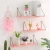 Import Modern simple design hanging cubicle decoration bedside shelving small mini metal wire wood wall mounted shelf for bedroom wall from China