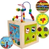 montessori wooden math educational calculate toys construction toys