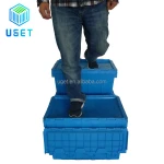 Moving Company Favorite 50L Reusable GreenTurnove Plastic Storager Crate Rental Moving Box Sale