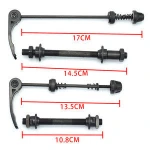 MTB Bicycle Quick Release Hub, Road Mountain Bike Front & Rear Axle Hollow Shaft Set with Standard Spacing
