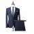 Import MTM made to measure spring and autumn custom menswear dress pants suit navy blue striped business man suit from China
