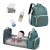 Import Multi-function foldable bassinet shopping backpack diaper bag changing travel cot portable baby bed diaper bag from China