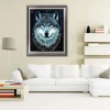 Mysterious Wolf DIY 5D Diamond Painting by Number Kits Painting Cross Stitch Full Drill Crystal Rhinestone Embroidery Pictures