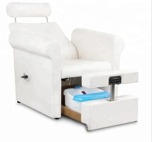 Nail salon manufactures white modern no plumbing foot spa massage used nail manicure chair luxury pedicure spa chair for sale