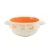 Import Natural Healty Silk-Screen Printing Stoneware bowl 4PCS  Ceramic Bowl Set  with The Handle from China
